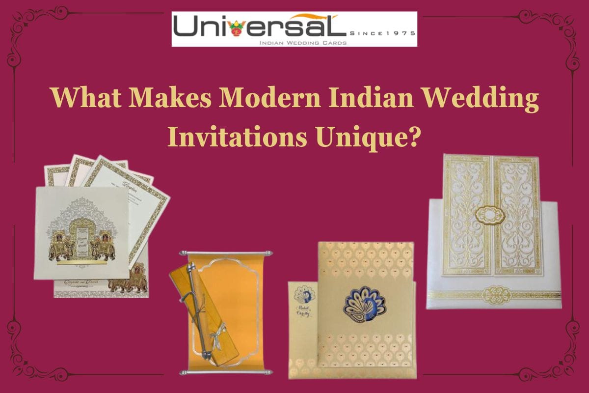 Modern Indian Wedding Invitations