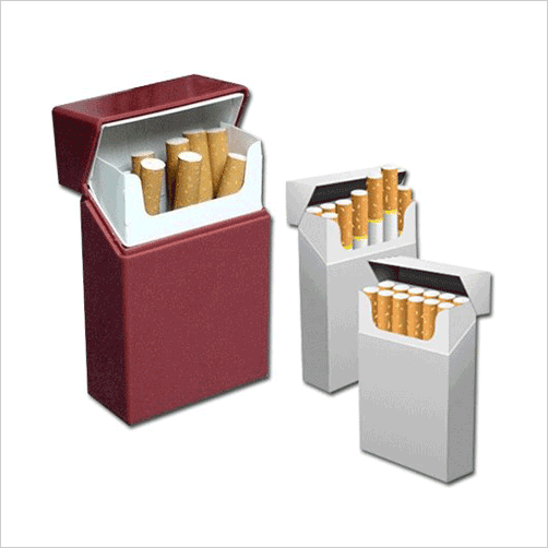 blank cigarette boxes