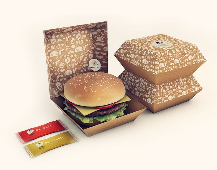 custom fast food packaging boxes