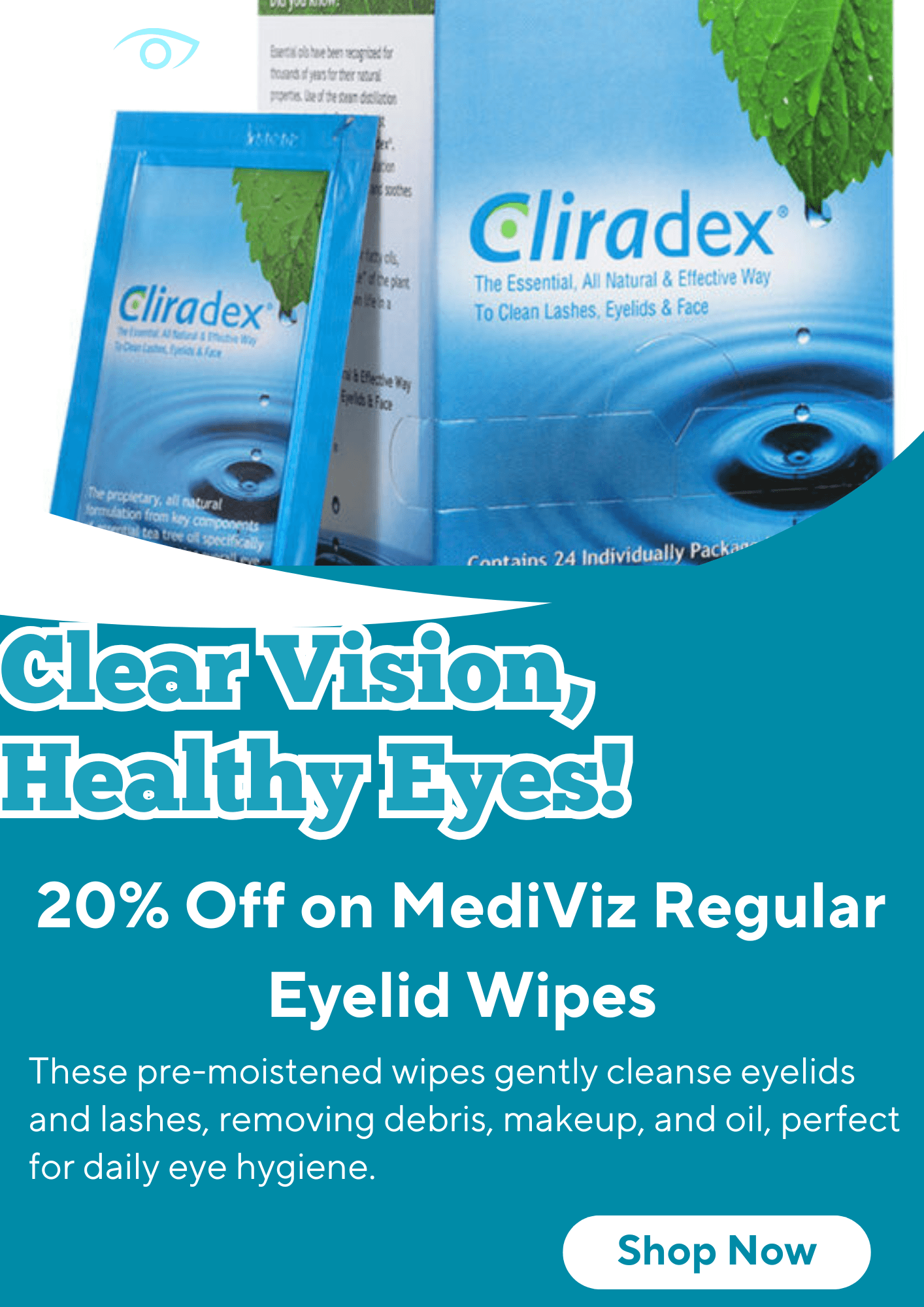 20% Off on MediViz Regular Eyelid Wipes