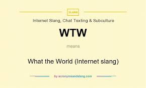 WTW meaning in text