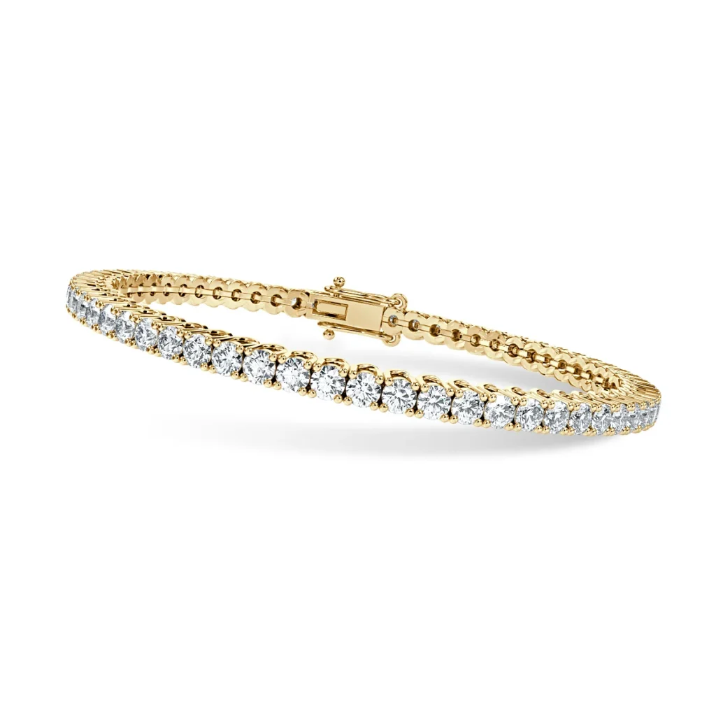 Natural-Round-Diamond-Tennis-Bracelet-9K-Yellow-Gold