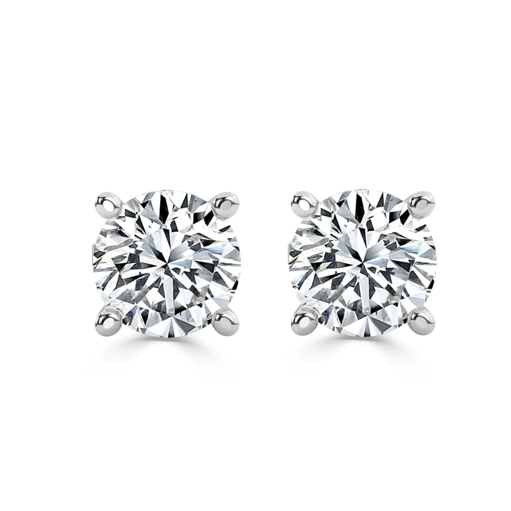 Round-Labgrown-Diamond-Stud-Earrings-White-Gold