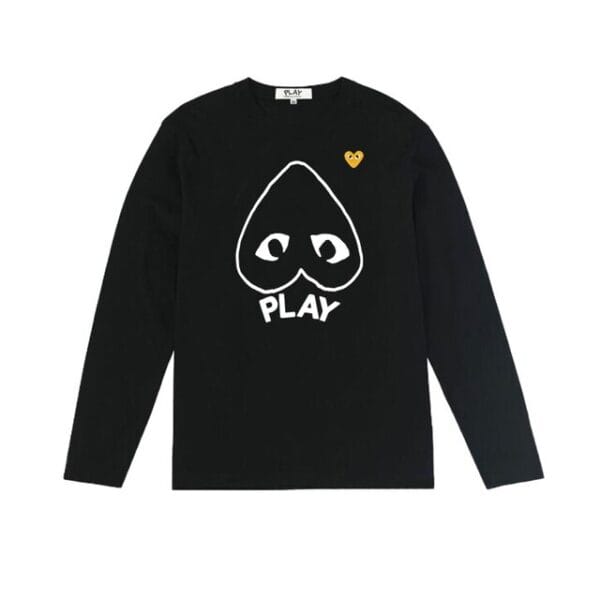 CDG-Men-Yellow-Heart-Logo-Sweatshirt