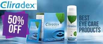 Say goodbye to eyelash dandruff with Cliradex – the clinically proven solution for lid hygiene and irritation relief.